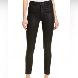 L’AGENCE Black Coated Jeans Sz 31